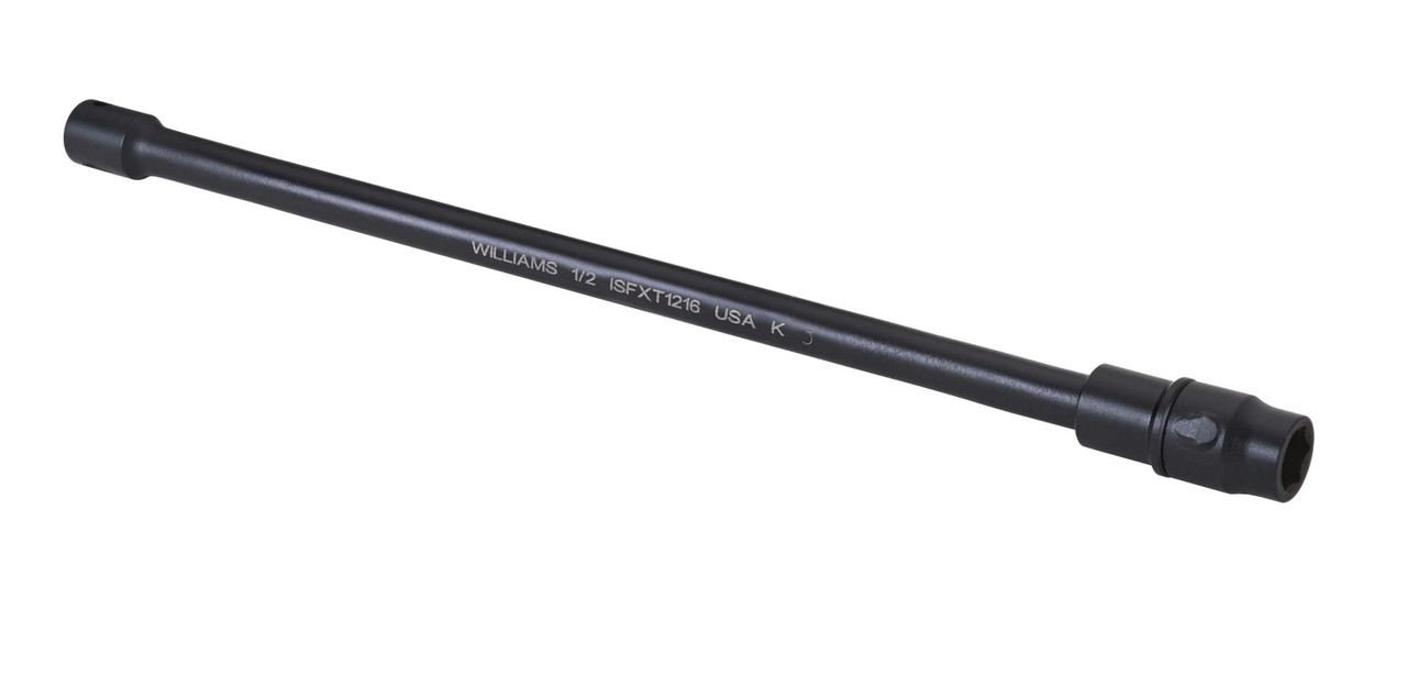 16 MM Williams 1/2" Dr 10.57" Shank Length Flextension Tension Socket 6 Pt - JHWISXTM1016 Pro Torque Tools