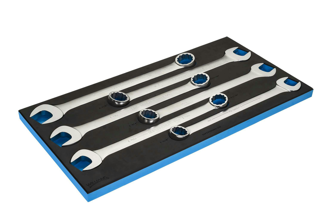 Williams SUPERCOMBO Combination Wrench Set 12 Pt 6 Pcs - JHWFWS1190SCA3