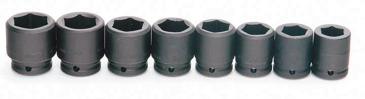 Williams 3/4" Dr Shallow Impact Socket Set on Rail and Clips 12 Pt 12 Pcs - JHWMS-6-12