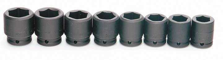 Williams 3/4" Dr Shallow Impact Socket Set on Rail 12 Pt 12 Pcs - JHWMS-6-12 Pro Torque Tools