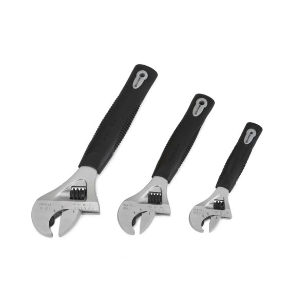 Williams Ratcheting Adjustable Wrench Comfort Grip Set 3 Pcs - JHW13343