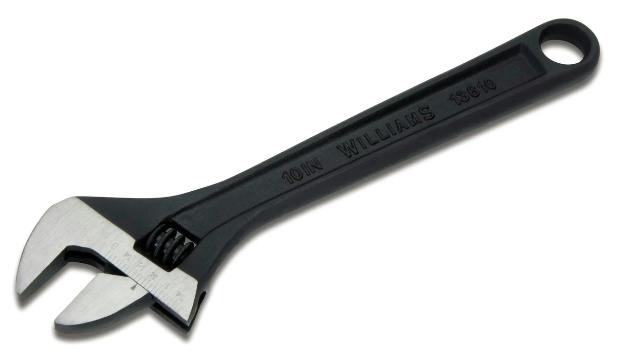 10" Williams Adjustable Black Wrench - JHW13610A Pro Torque Tools
