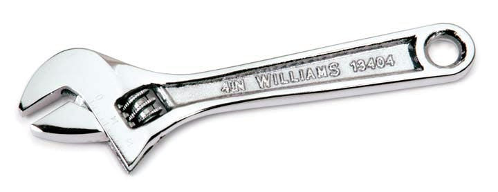 4" Williams Adjustable Wrench - JHW13404A