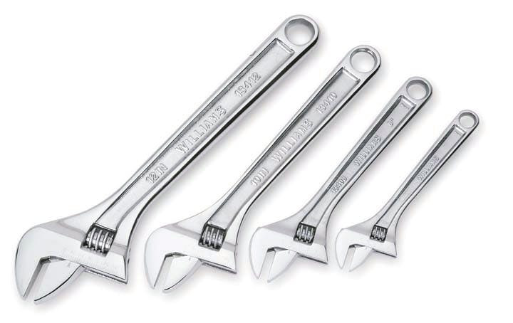 Williams Adjustable Wrench Set 4 Pcs- JHW13342A
