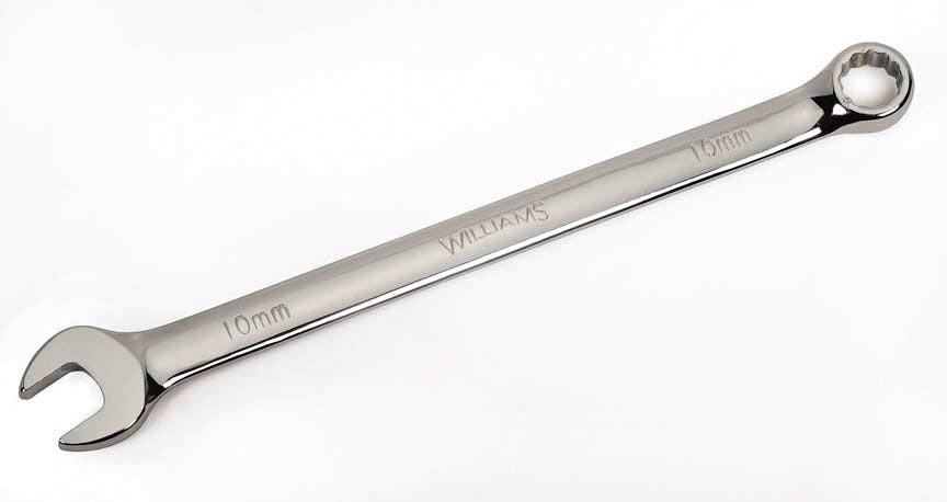 22MM Williams Polished Chrome SUPERCOMBO Combination Wrench 12 Pt - JHW11622 Pro Torque Tools