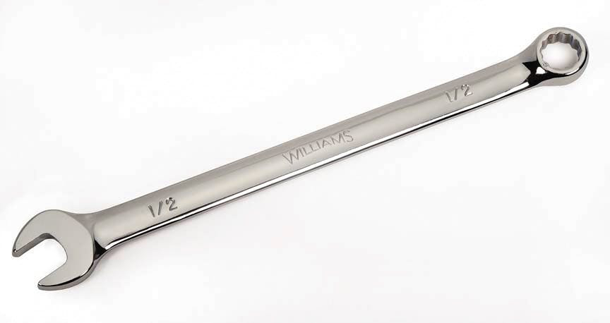 3/8" Williams Polished Chrome SUPERCOMBO Combination Wrench 12 Pt - JHW11212 Pro Torque Tools