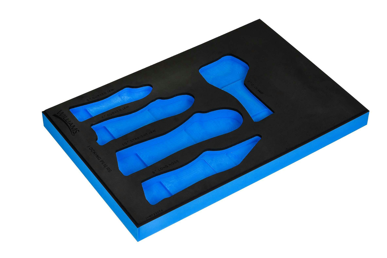 Williams 1/3 Foam Drawer Insert Only for Locking Pliers Set 5 Pcs - JHWF2307613FM