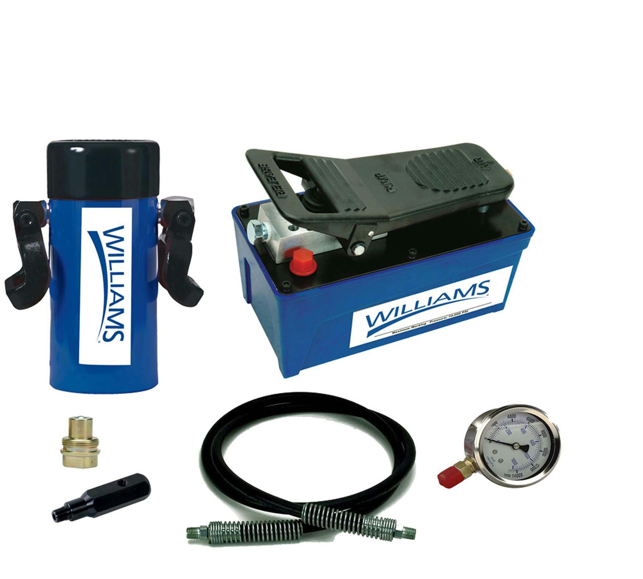 Williams Air Pump and 55T Single Acting Hydraulic Cylinder Combination Set - JHW1AP55T06