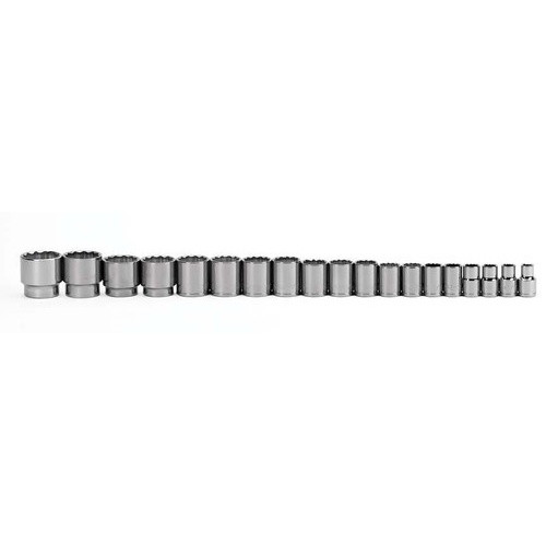 3/8 - 1 1/2" Williams 1/2" Dr Shallow Socket Set 12 Pt 19 Pcs - JHW32925