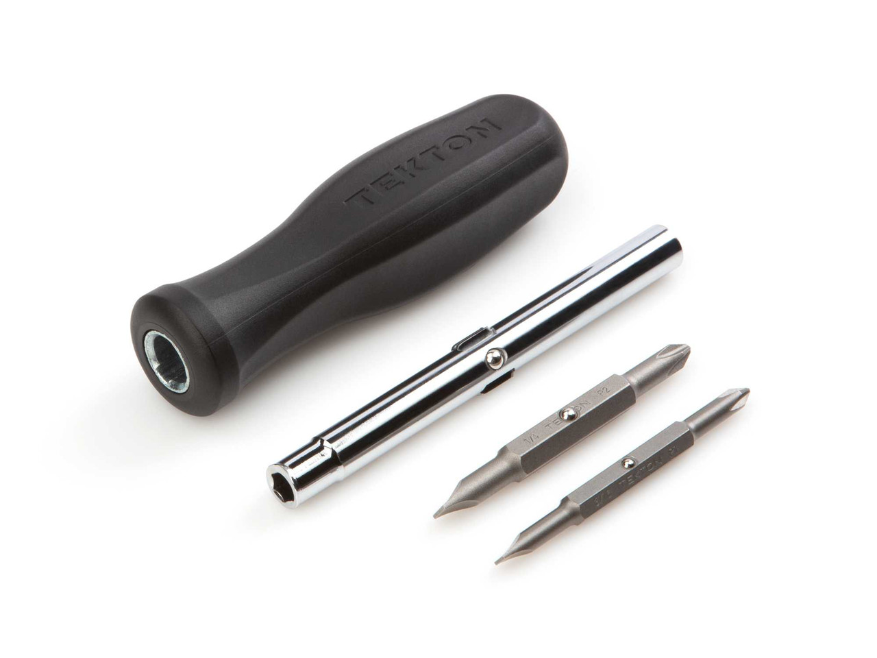 #1 x 3/16 - #2 x 1/4" 6-in-1 Tekton Phillips Slotted Driver Black - DMS14001 New Pro Torque Tools