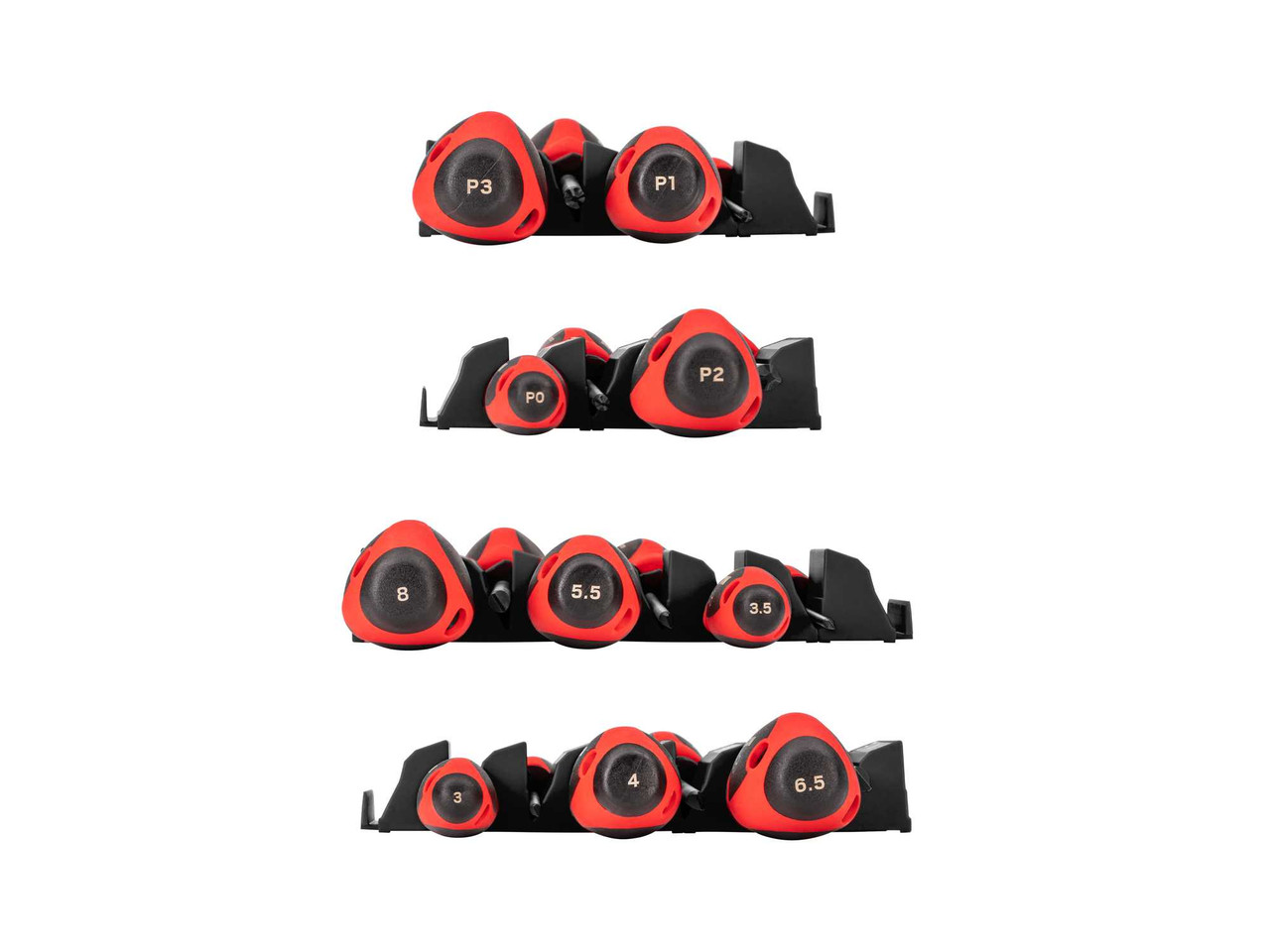 #0 - #3, 3 - 8 MM Tekton Phillips and Slotted Screwdriver Set with Black Modular Organizers 4" Shanks 10 Pcs - DWZ90106 New Pro Torque Tools