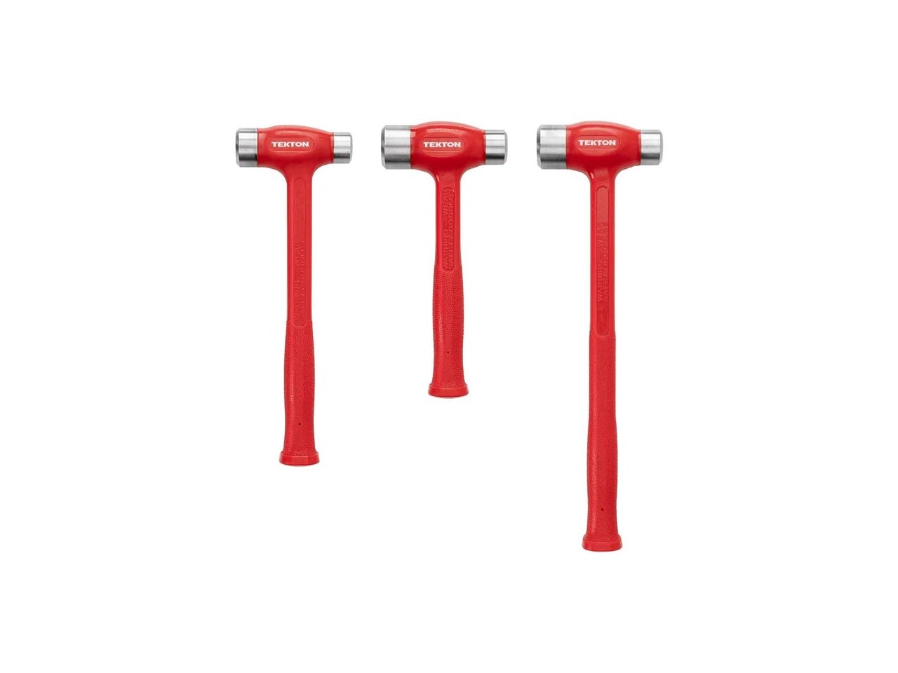 36, 43, 50 Oz Tekton Flat Steel Face Dead Blow Hammer Set 3 Pcs - HDB94001 New Pro Torque Tools