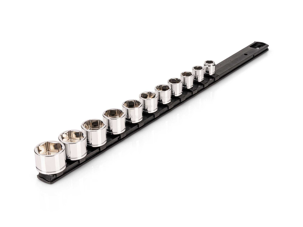 3/8 - 1" Tekton 3/8" Dr Extra Shallow Socket Set with Rail 6 Pt 11 Pcs - SHD91135 New Pro Torque Tools