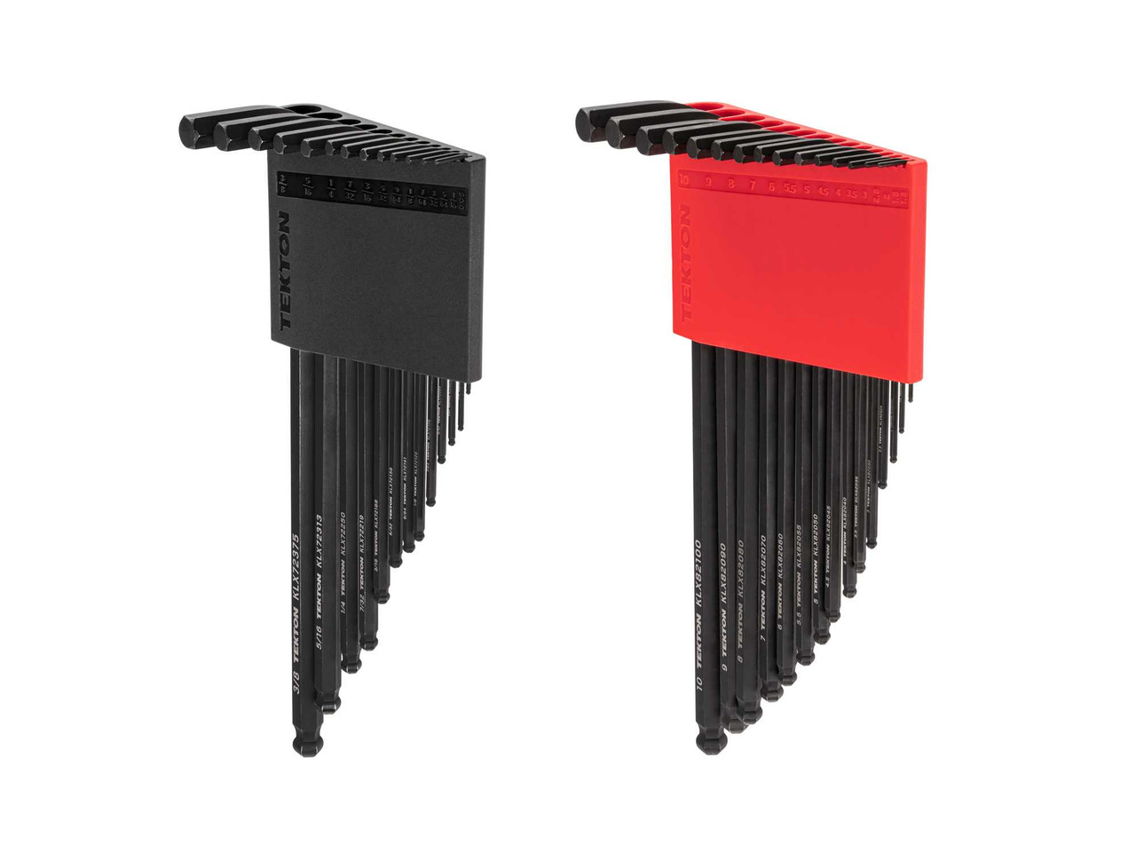 0.050 - 3/8", 1.3 - 10 MM Tekton Ball End Hex L-Key Set with Holders 28 Pcs - KLX91302 New Pro Torque Tools