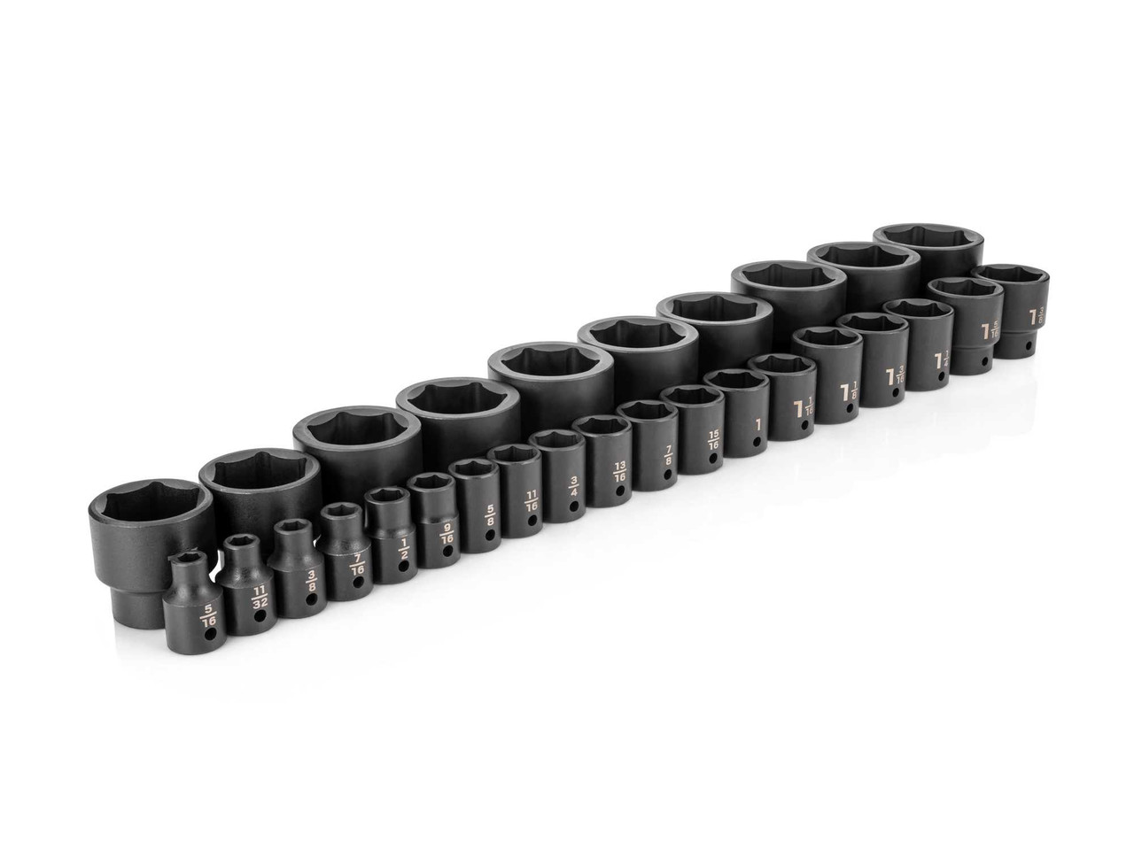 5/16 - 2" Tekton 1/2" Dr Shallow Impact Socket Set 6 Pt 29 Pcs - SID92006 New Pro Torque Tools
