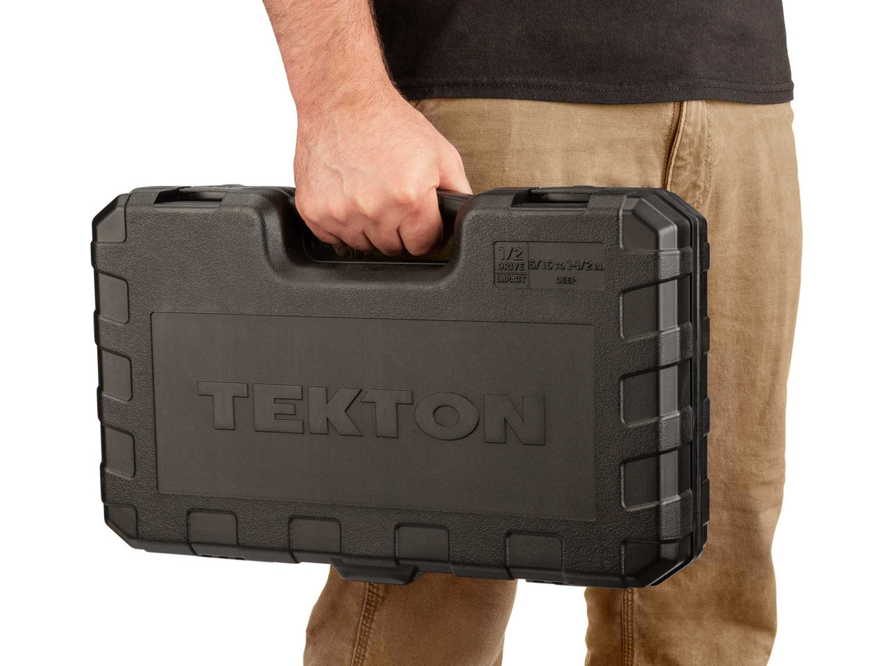 5/16 - 1-1/2" Tekton 1/2" Dr Deep Impact Socket Set with Case 6 Pt 21 Pcs - SID92306 New Pro Torque Tools