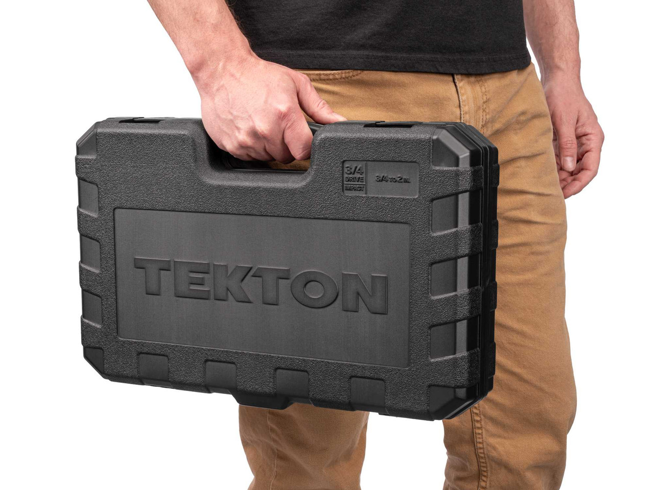 3/4 - 2" Tekton 3/4" Dr Shallow Impact Socket Set with Case 6 Pt 21 Pcs - SID93301 New Pro Torque Tools