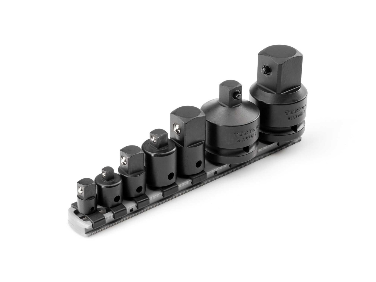 Tekton 1/4, 3/8, 1/2, 3/4" Dr Impact Adapter/Reducer Set with Rail 7 Pcs - SIA99127 New Pro Torque Tools