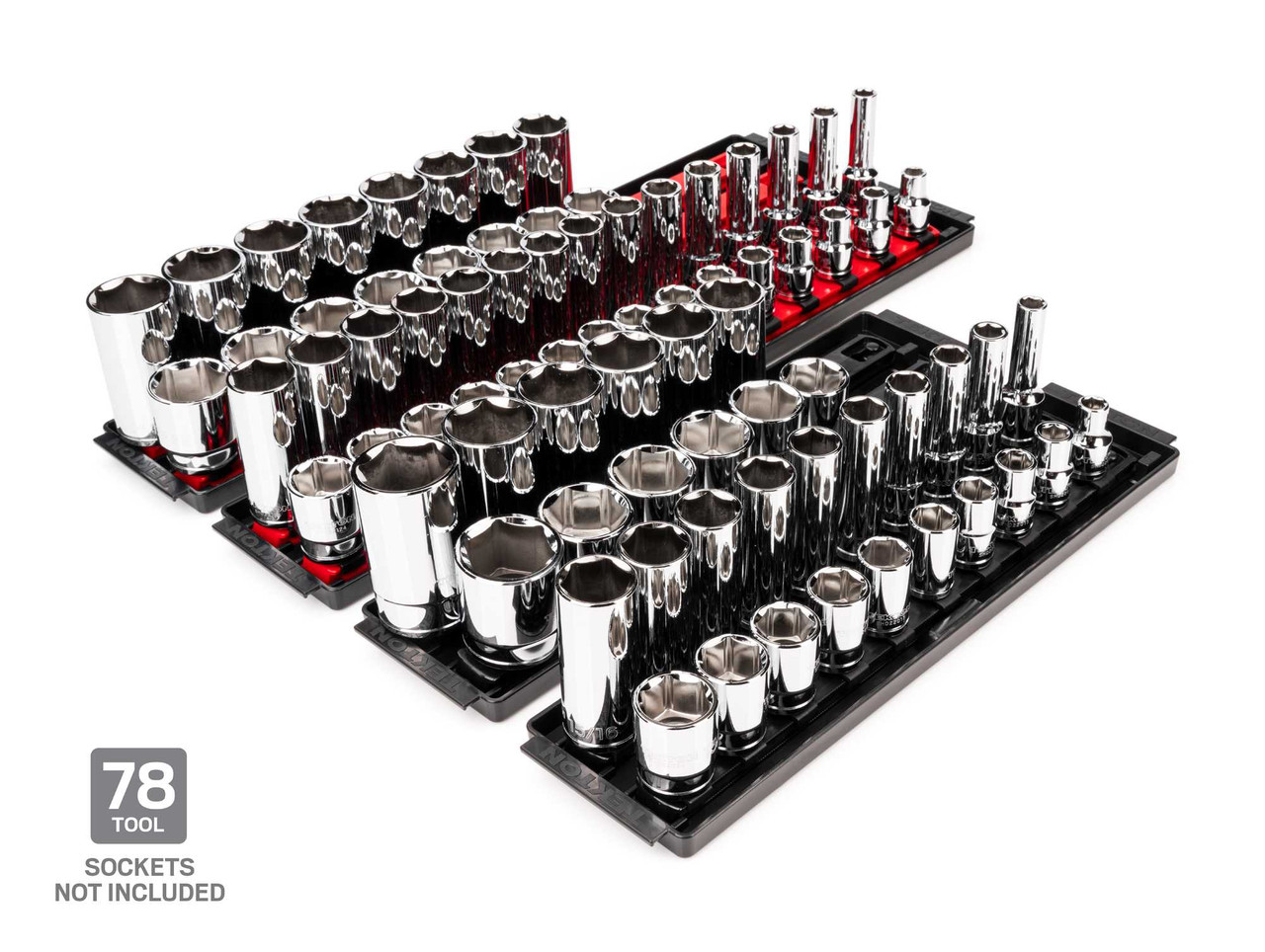 Tekton 1/2" Dr Socket Rail and Tray Set 78 Tool - OST92901 New Pro Torque Tools