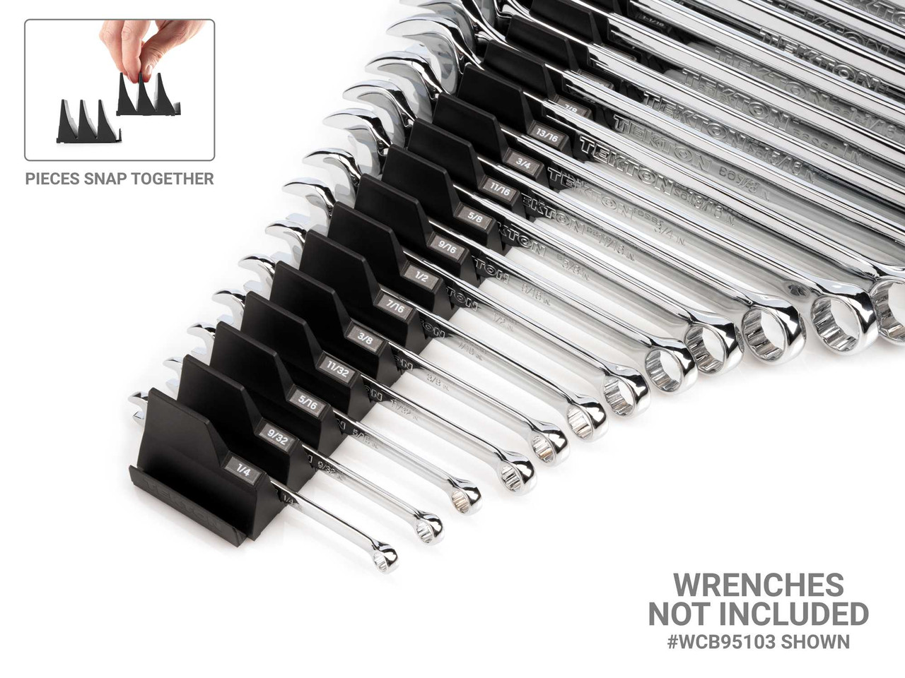 Tekton 80-Tool Modular Wrench Organizer Set Black - OTM92180 New Pro Torque Tools