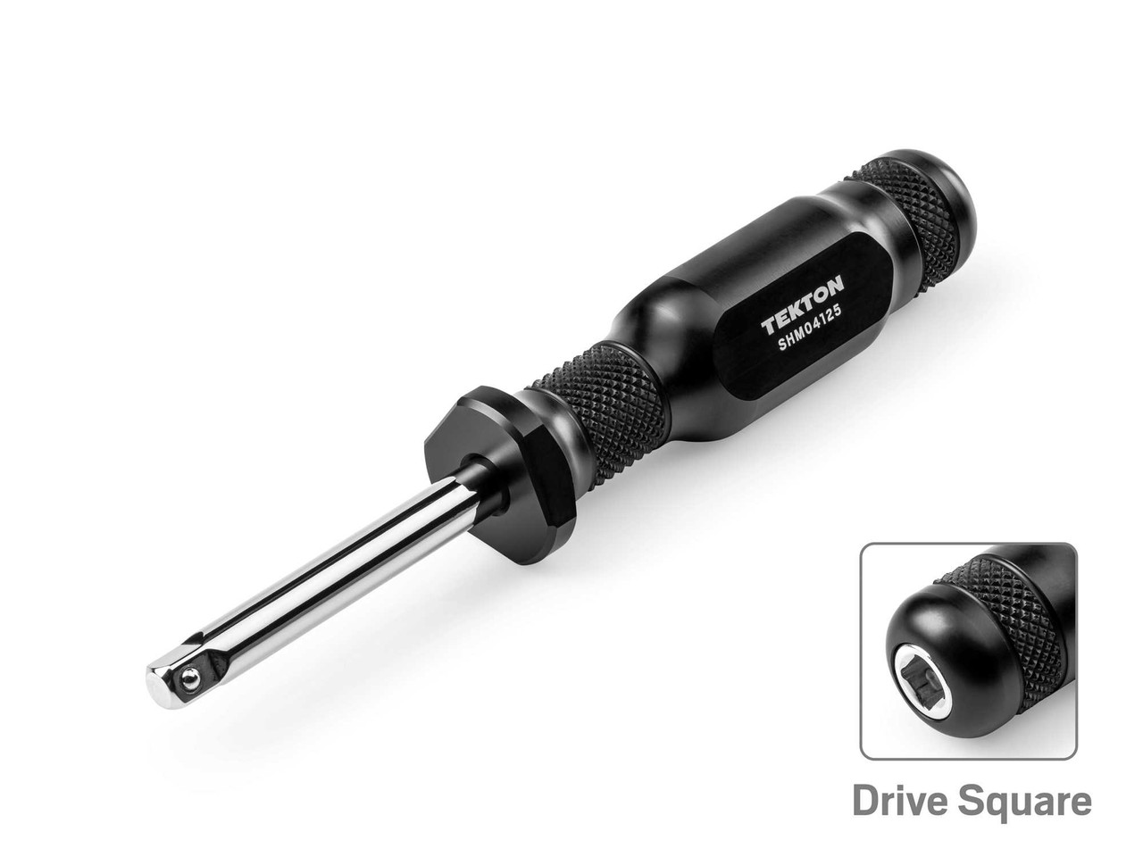 6.5" Tekton 1/4" Dr Aluminum Spinner Handle with Drive Square 2.5" Shank - SHM04125 New Pro Torque Tools