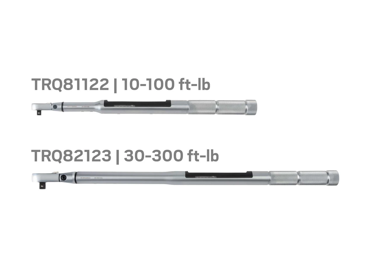10 - 100 Ft Lbs, 30 - 300 Ft Lbs Tekton 3/8, 1/2" Dr 90-Tooth Flex Head Dual-Direction Electronic Torque Wrench Set 2 Pcs - TRQ98901 New Pro Torque Tools