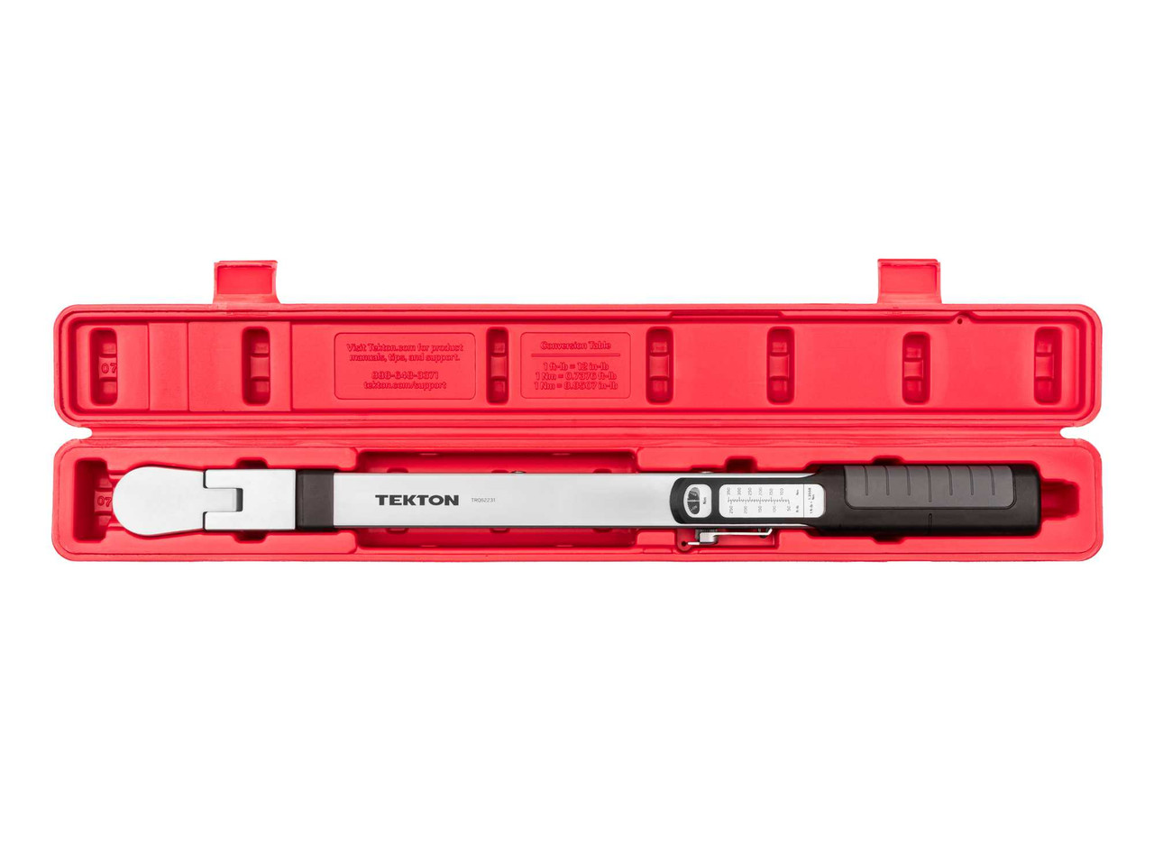 70 - 350 Nm Tekton 1/2" Dr 72-Tooth Flex Head Split Beam Torque Wrench - TRQ62231 New Pro Torque Tools