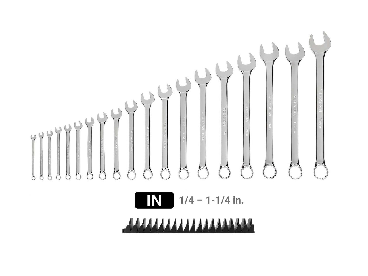 1/4 - 1-1/4" Tekton Combination Wrench Set with Modular Organizers 19 Pcs - WCB95103 New Pro Torque Tools