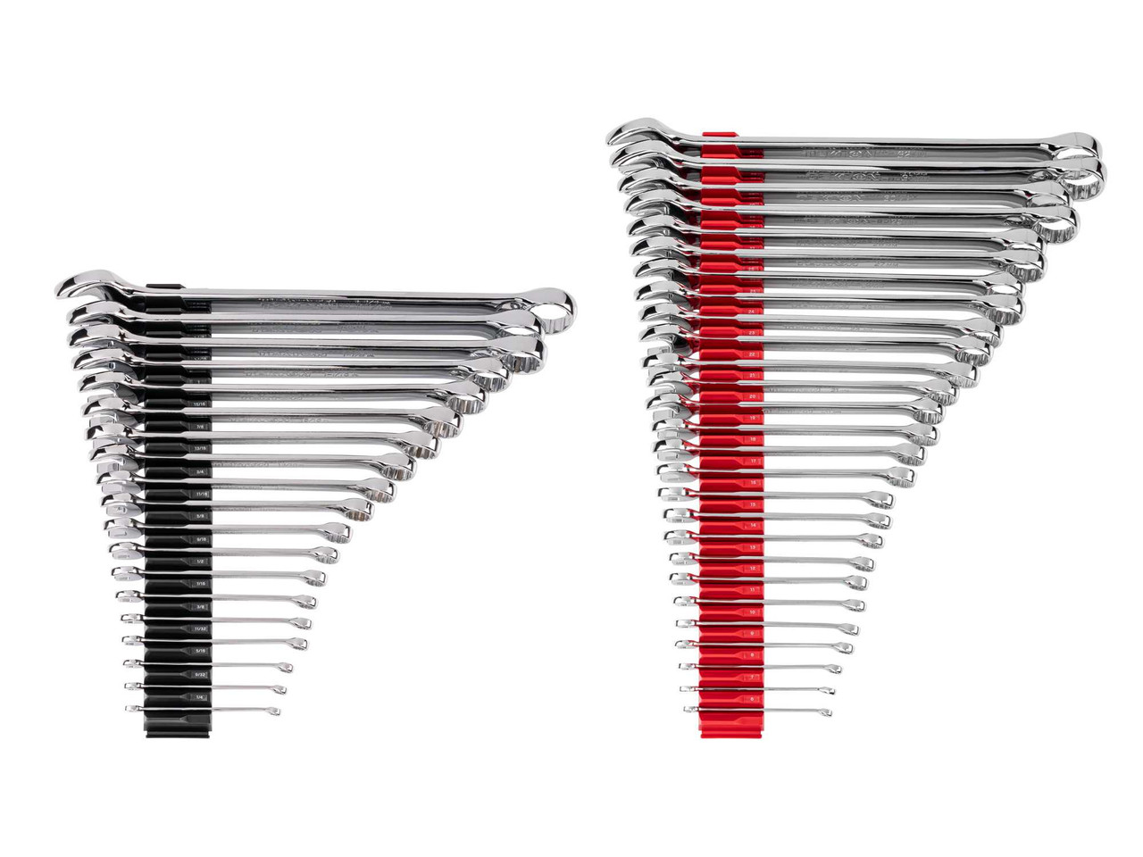 1/4 - 1-1/4", 6 - 32 MM Tekton Combination Wrench Set with Modular Organizers 46 Pcs - WCB95303 New Pro Torque Tools