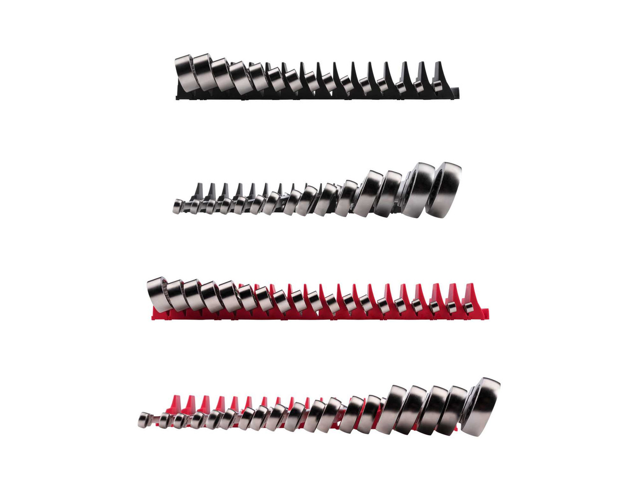 1/4 - 1", 6 - 24 MM Tekton Long Fixed/Flex Head Ratcheting Box End Wrench Set with Modular Organizers 34 Pcs - WRB95306 New Pro Torque Tools
