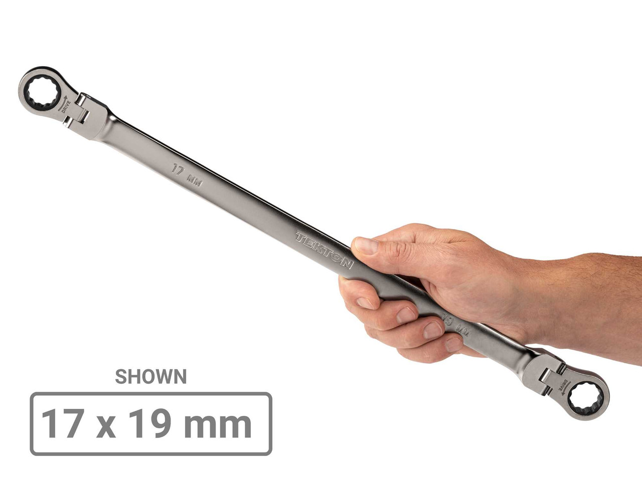 1/4 - 13/16", 6 - 19 MM Tekton Long Flex Head Ratcheting Box End Wrench Set 12 Pt 13 Pcs - WRB96002 New Pro Torque Tools