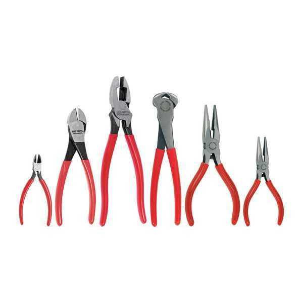 Proto Plastisol Grip Pliers Set Plastisol Grips Handle 7 Pcs - J201GS New Pro Torque Tools