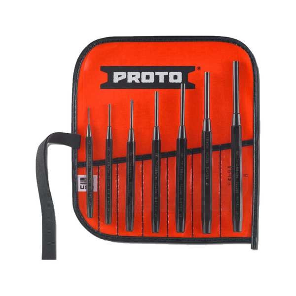 1/8, 1/4" Proto Drive Pin Punch Set, Not Tether Capable 4 3/8 - 6 3/4" - J47A