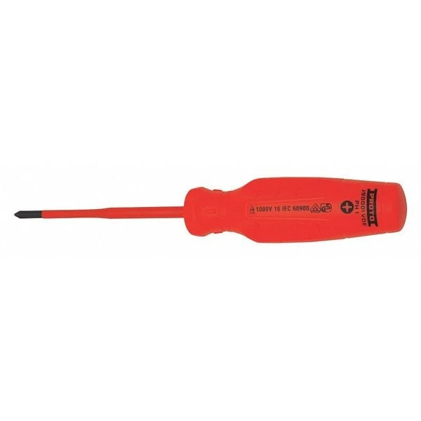 #1 Proto Round Insulated Phillips Screwdriver 8 1/4" - J90001-VDE