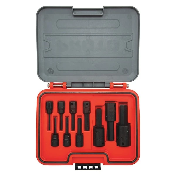 1/8" Proto 3/8 - 1/2" Dr Hex Bit Set 10" - J52110HIM