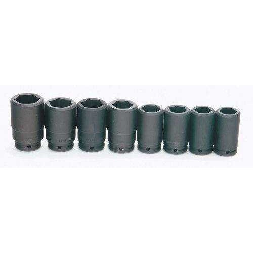 1 11/16 - 2 3/8" Williams 3/4" Dr Shallow Impact Socket Set 6 Pt 10 Pcs & Clip Rail - WS-6-10HA