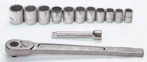 7/8 - 1 5/8" Williams 3/4" Dr Socket Tool Set 12 Pt 13 Pcs - WSH-13 Pro Torque Tools