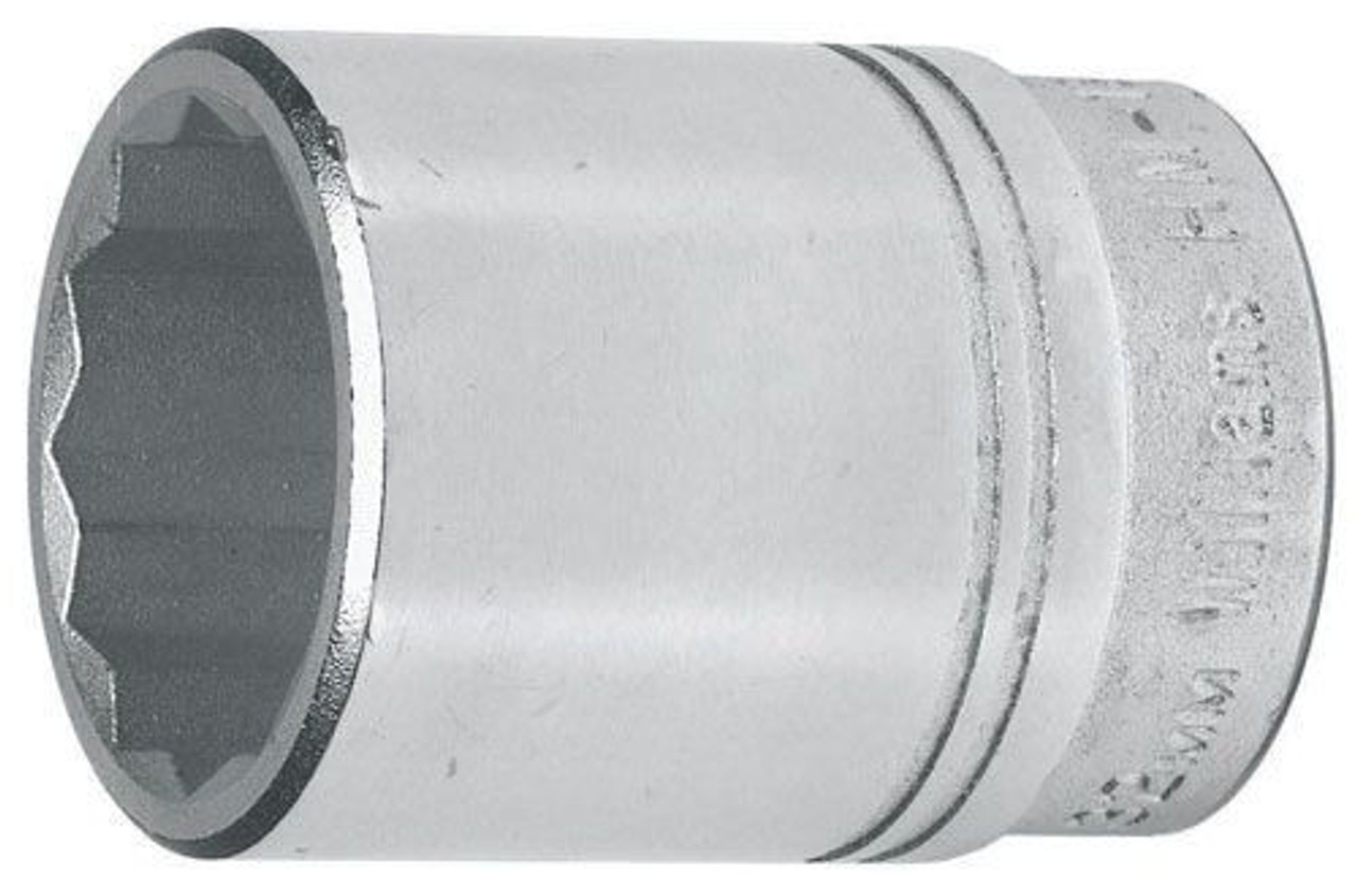 Williams 19MM Williams 3/4 Dr Shallow Socket 12 Pt - HM-1219 Williams 19MM Williams 3/4 Dr Shallow Socket 12 Pt - HM-1219