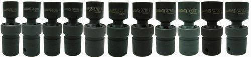 Williams 13 - 23MM Williams 1/2 Dr Universal Impact Socket Set 6 Pt 11 Pcs - 37916