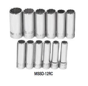Williams 13 - 30MM Williams 1/2 Dr Deep Socket Set 12 Pt 12 Pcs - MSSD-12RC