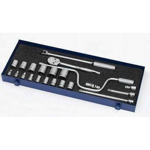 3/8 - 1 1/4" Williams 1/2" Dr Shallow Socket & Tool Set 12 Pt 22 Pcs - WSS-22F