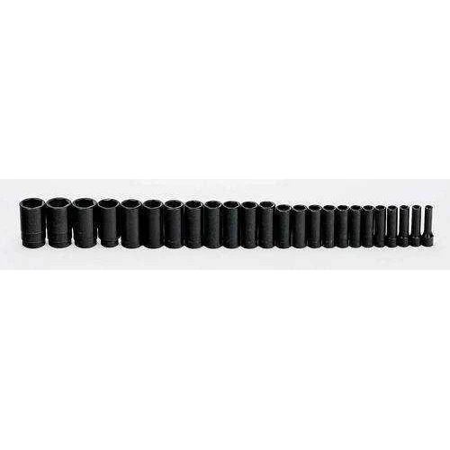 10 - 36MM Williams 1/2" Dr Deep Impact Socket Set 6 Pt 24 Pcs - MS-14-24RC