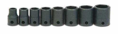 1/4 - 1" Williams 3/8" Dr Shallow Impact Socket Set 6 Pt 13 Pcs - WS-2-13 Pro Torque Tools