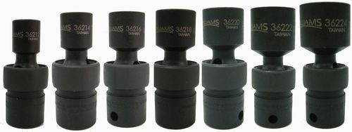3/8 - 3/4" Williams 3/8" Dr Universal Impact Socket Set 6 Pt 7 Pcs - 36912 Pro Torque Tools