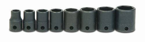Williams 5/16 - 3/4 Williams 3/8 Dr Shallow Impact Socket Set 6 Pt 8 Pcs - WS-2-8