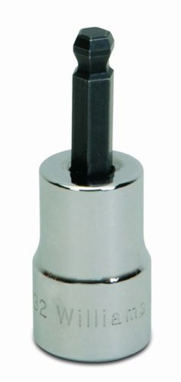 Williams 1/8 Williams 3/8 Dr Ball Hex Bit Socket - BA-4HBA