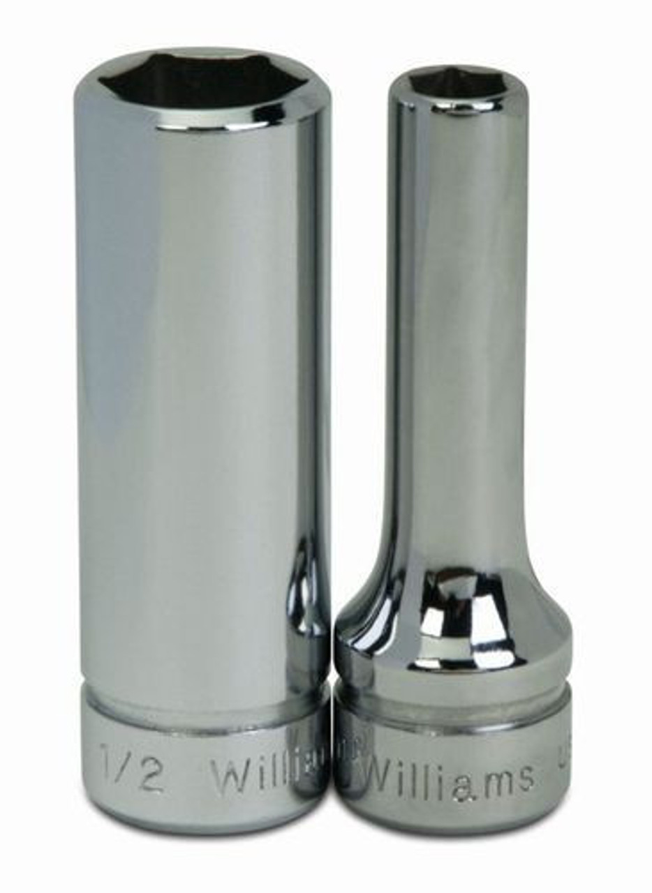 Williams 1/2 Williams 3/8 Dr Deep Socket 6 Pt - BD-616