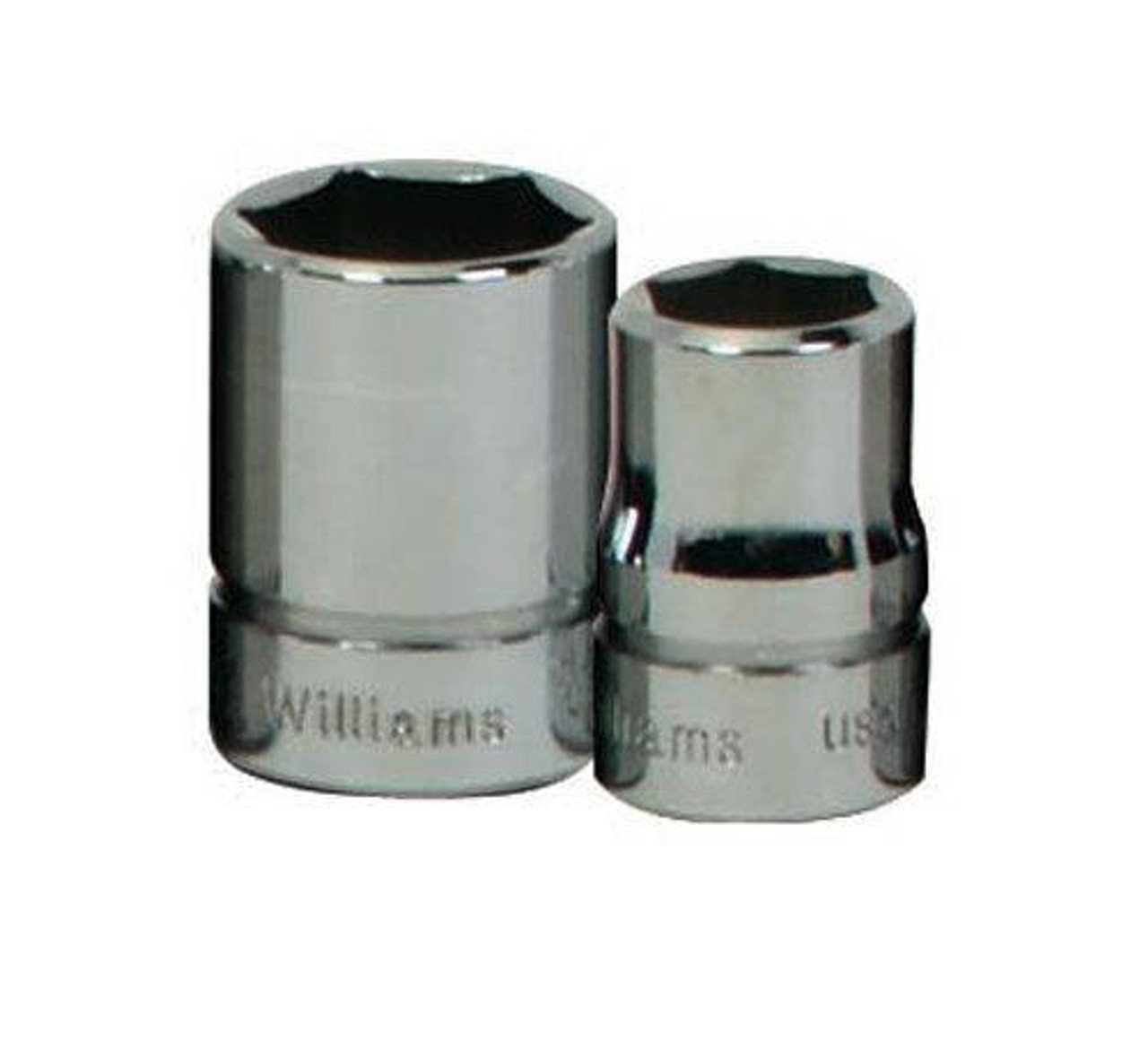 Williams 1/2 Williams 3/8 Dr Shallow Socket 6 Pt - B-616