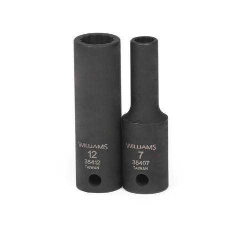 7MM Williams 3/8" Dr Deep Impact Socket 12 Pt - 35407 Pro Torque Tools