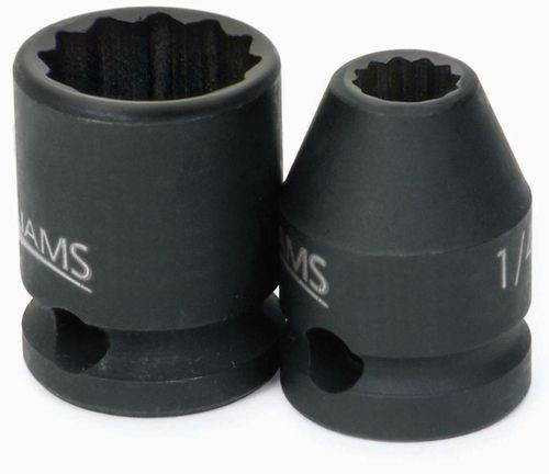 1/2" Williams 3/8" Dr Shallow Impact Socket 12 Pt - 35316 Pro Torque Tools